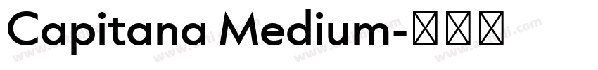 Capitana Medium字体转换